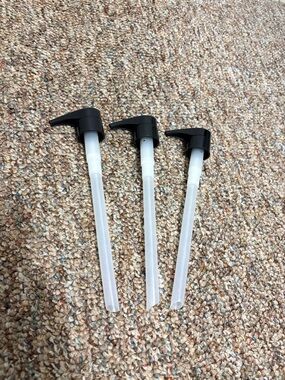 Set of 3 Black Lotion Pump Dispensers works for philosophy products.